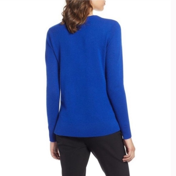 NWT Halogen 100% cashmere blue sweater | xs - Picture 2 of 12